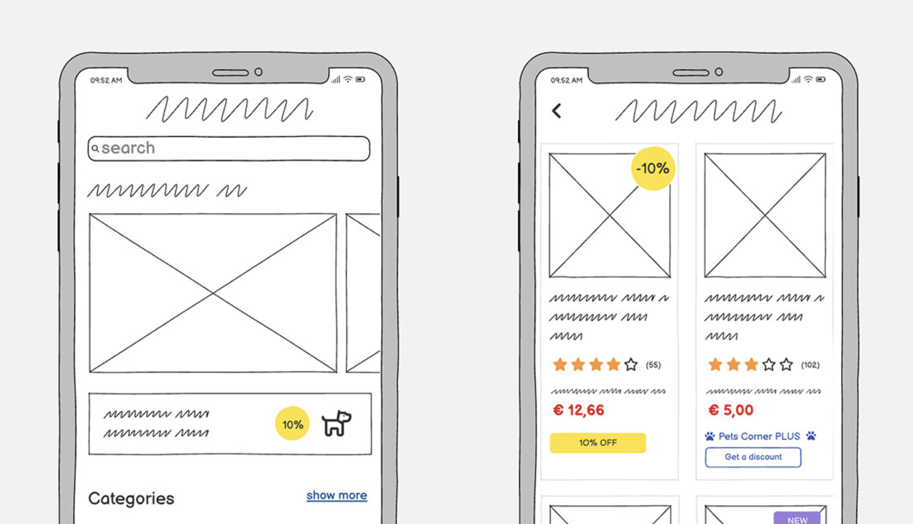A screenshot of Balsamiq mockup